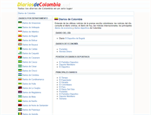 Tablet Screenshot of diariosdecolombia.net